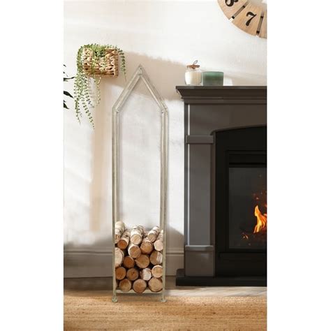 grange metal house shaped fire wood holder|Metal House Shaped Fire Wood Holder with Handle.